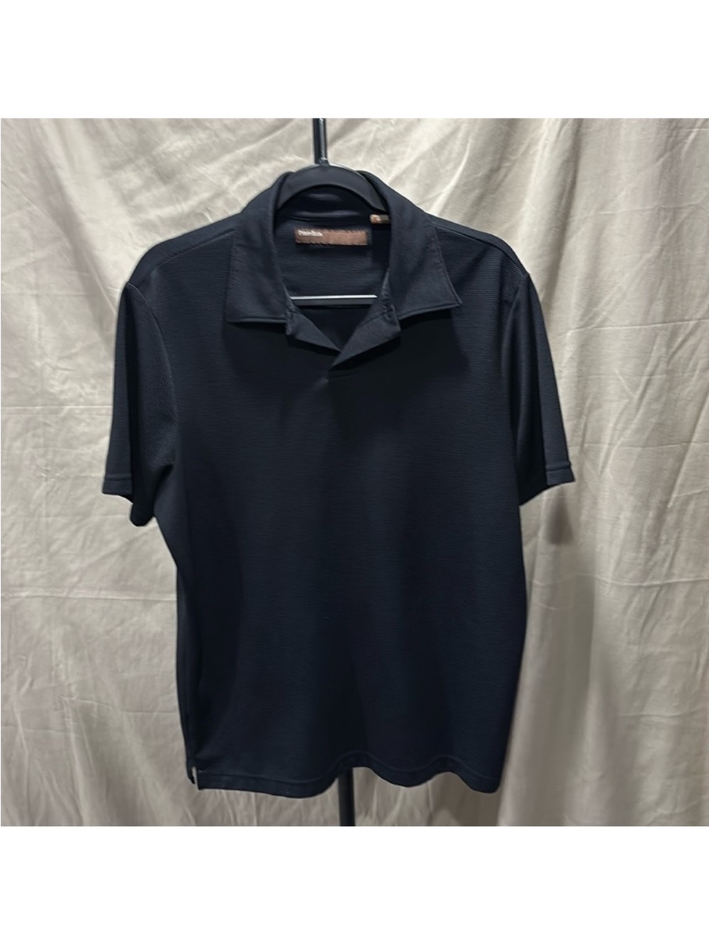 Perry Ellis Black Short-Sleeve Polo